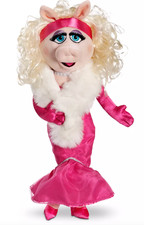 NEW Disney Store Muppets Miss Piggy Plush Doll Pink Dress  Stole   19" NWT