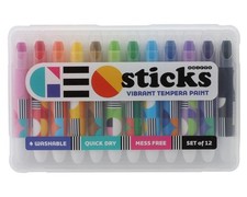 Snifty Pen GEO Sticks Vibrant Tempera Paint Sticks 12  RJCSPBS051 