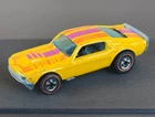 Vintage Hot Wheels Redline 1975 Yellow & Plum Mustang Stocker Flying Colors - NR