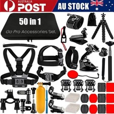 50Pcs For Gopro Hero 13 12 11 10 9 8 7 6 Accessory Kit Bundle Chest Head Mount