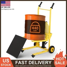 Hydraulic Material Lift, 440lbs Pallet Truck Dolly 36" Max Lift Winch Stacker