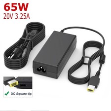 65W 20V 3.25A AC Adapter Charger For Lenovo ThinkPad Laptop - SQUARE SLIM TIP