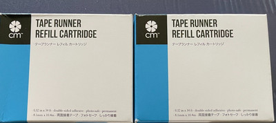 Creative Memories 2 Regular Tape Runner Refill Cartridges - NIP - New