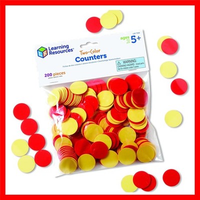 Two-Color Counters, Red/Yellow, Educational Counting, Sorting, and Patterning...