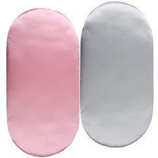 Satin Bassinet Sheet Set 2 Pack Ultra Soft Silk Fit for Rectangle, Hourglass,