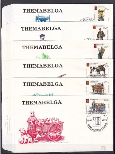 [G191777] Belgium N°1789/1794FDC Themabelga First Day Cover COB € 12,00 SUPERB