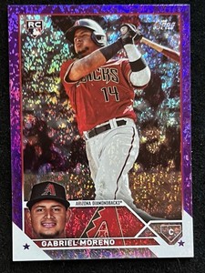 2023 Topps Update Serie Purple Foil #US161 Gabriel Moreno (RC) /799 Diamondbacks