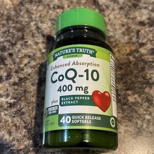 Nature's Truth, CoQ-10 200 mg. 40 Quick Release Softgels, Exp 05/2026