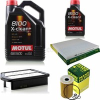 Mann Inspektionspaket 6L Motul 8100 X-Clean+ 5W-30 FüR Hyundai I40 CW 1.7 Crdi