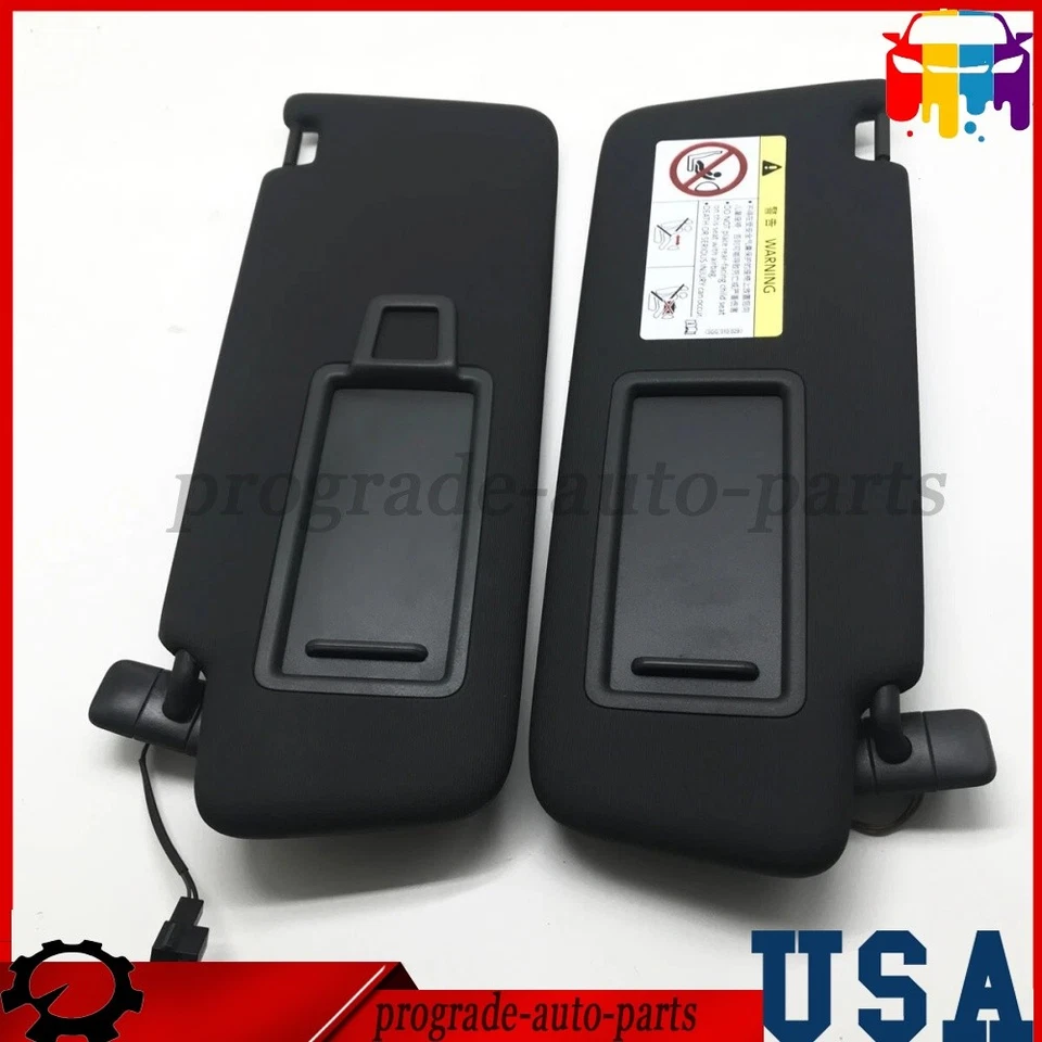 2PCS Side Sun Visor Panel With Makeup Mirror For VW Golf 7 SportsVan Jetta MK7 - Imagem 2 de 4