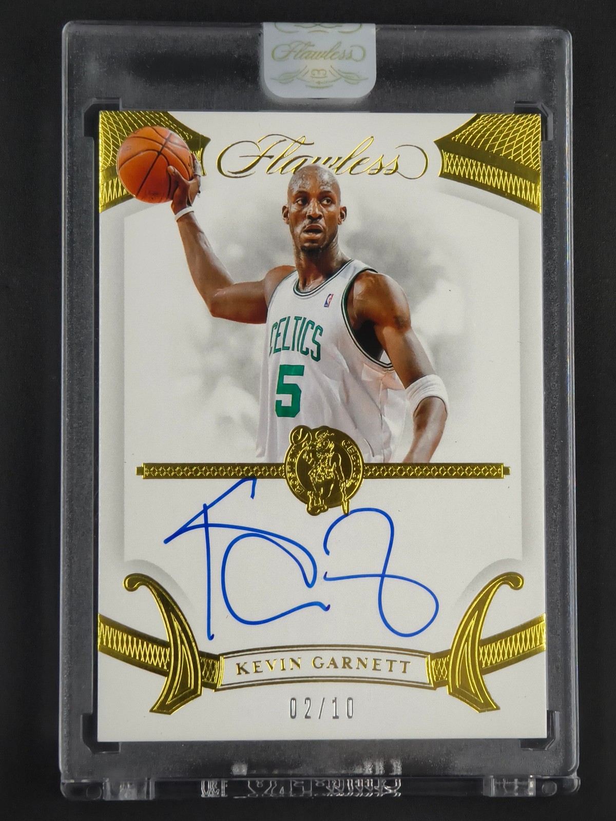 Kevin Garnett 2019-20 Panini Flawless Basketball Auto Gold 02/10 [3hk