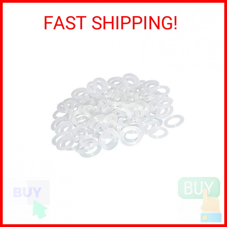 ThreeBulls 120Pcs Clear Rubber O-Ring Keyboard, O-Rings Keycaps, Switch Dampener