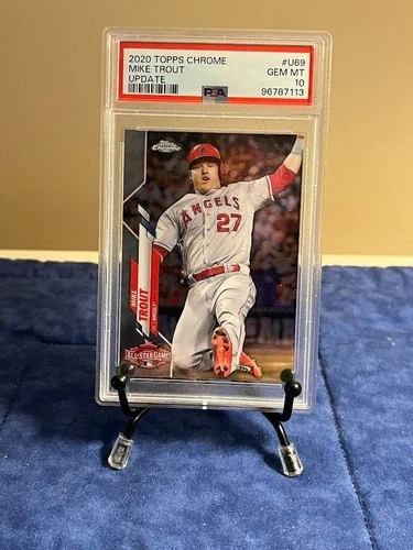 2020 Topps Chrome Mike Trout Update Series #U68 ALL-Star Game L.A.Angels PSA 10