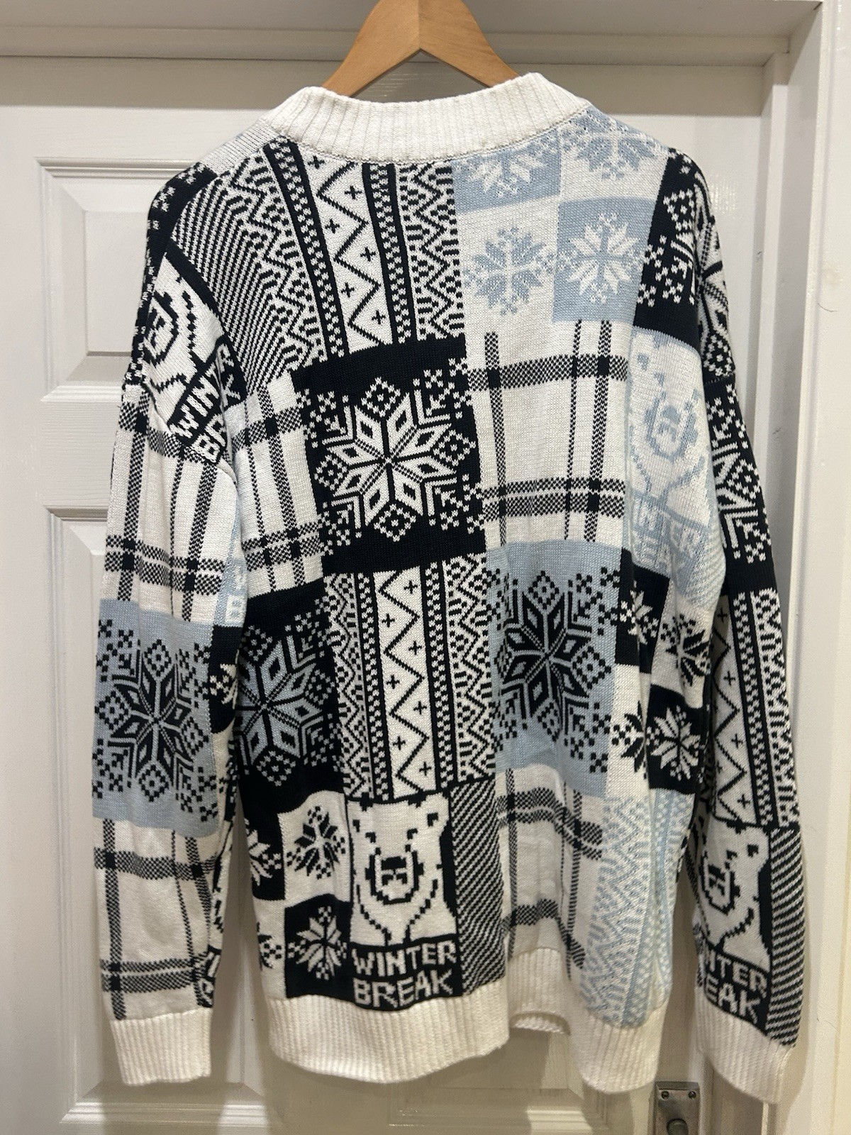 Pull&Bear Winter Break Patchwork Snowflake Knit J… - image 5