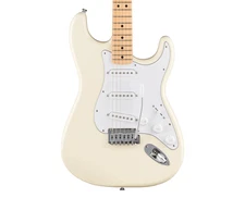 Used Fender Standard Stratocaster Electric Guitar - Olympic White w/Maple FB