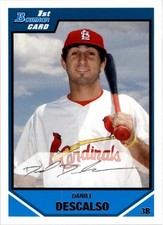 2007 Bowman Draft Draft Picks #BDPP42 Daniel Descalso Rookie St. Louis Cardinals