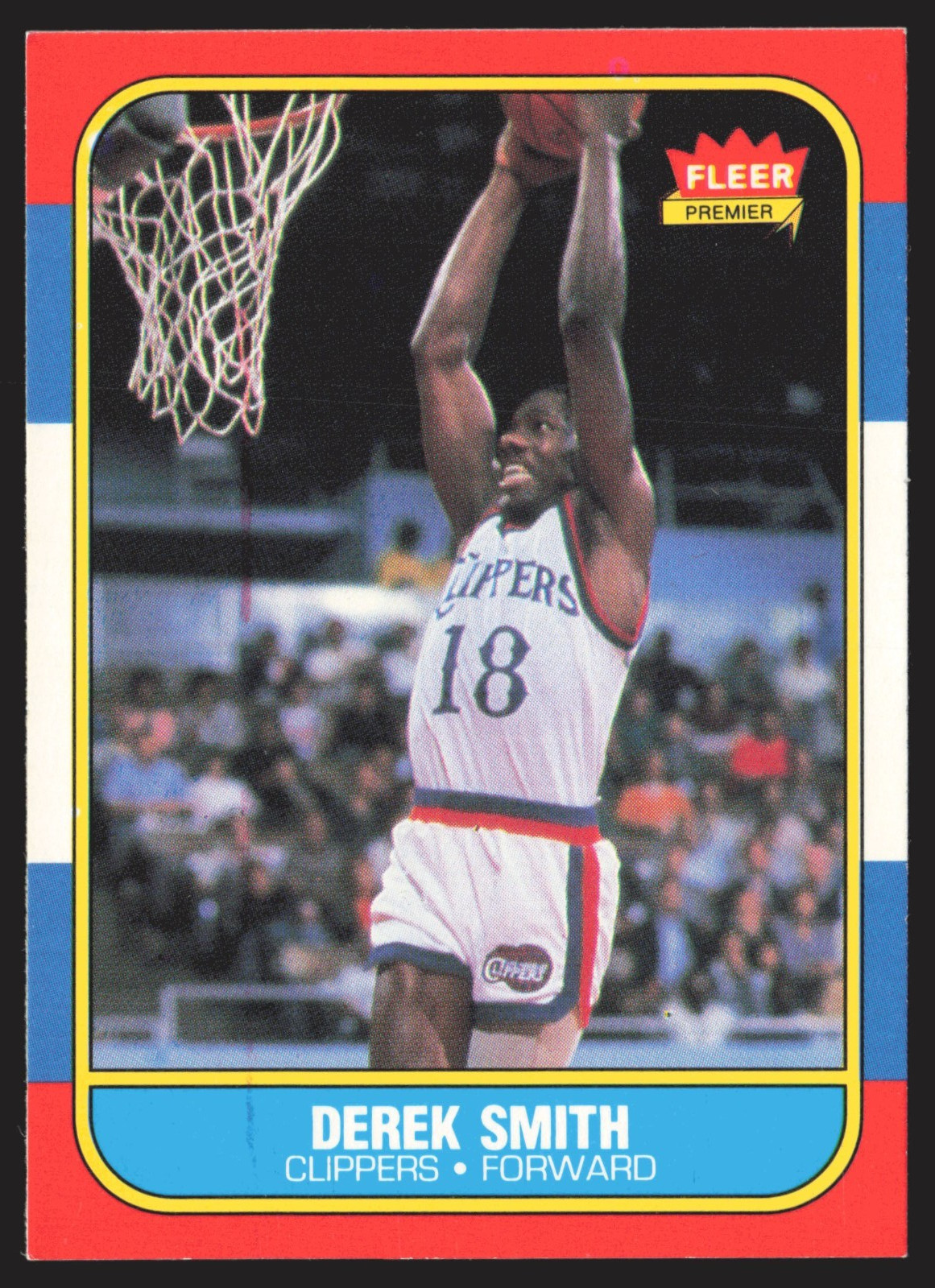 Derek Smith 1986-87 Fleer #103 Los Angeles Clippers NBA Basketball Card