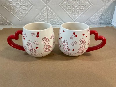Disney's Mickey and Minnie Mouse Sweet Love Mug - 16 oz Capacity Set of 2 New