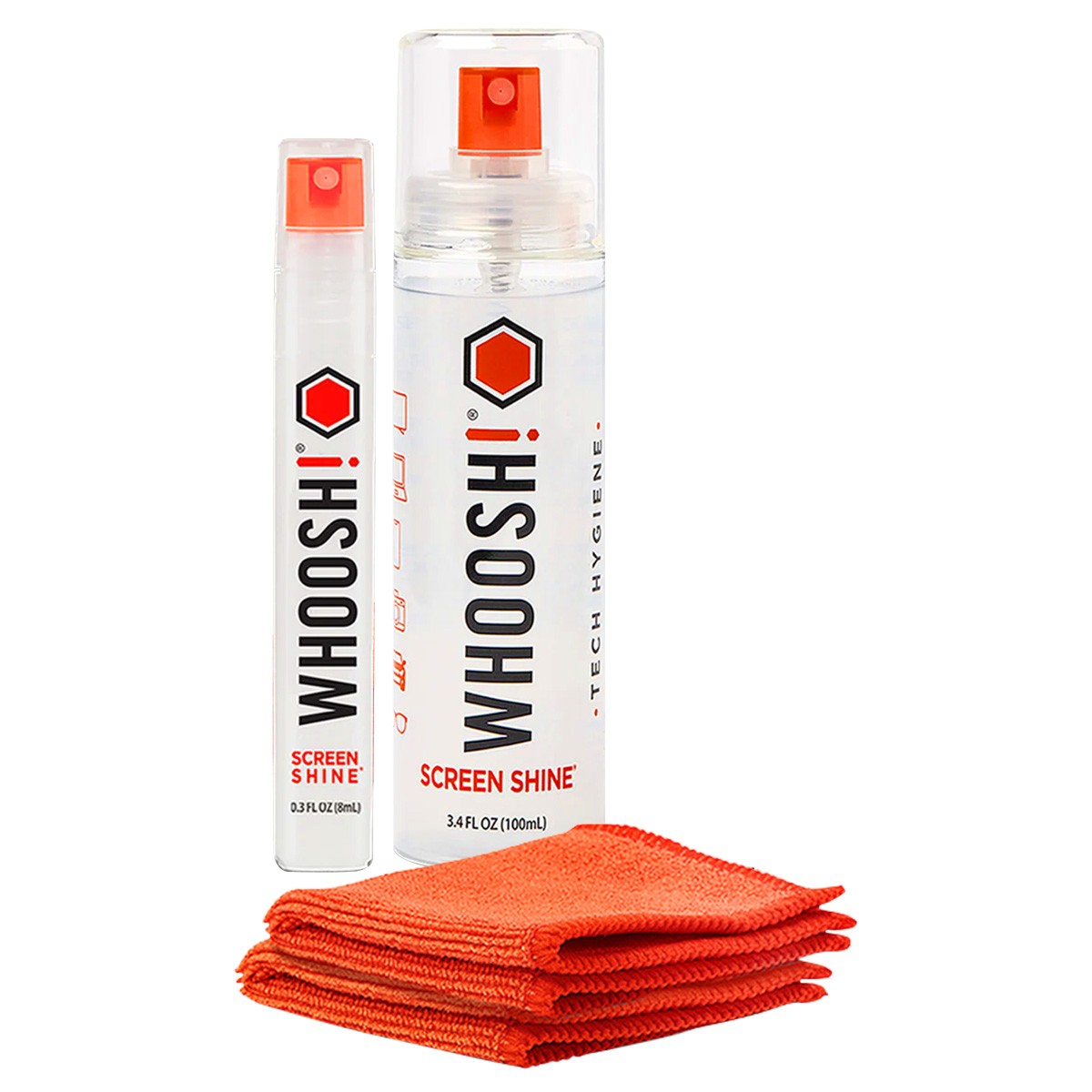 Spray nettoyage écran WHOOSH kit duo pour smartphone et ordinateur au bureau