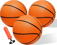 Mini Basketballs,3 Pack 6" Inch Small Basketball Set with Pump Over The Do