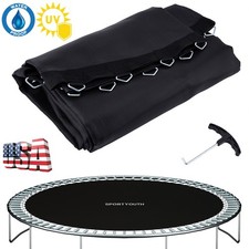 Replacement Trampoline Mat Heavy-Duty Durable Bounce Pad for 12/14/15ft Black
