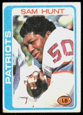 1978 Topps Sam Hunt New England Patriots #461