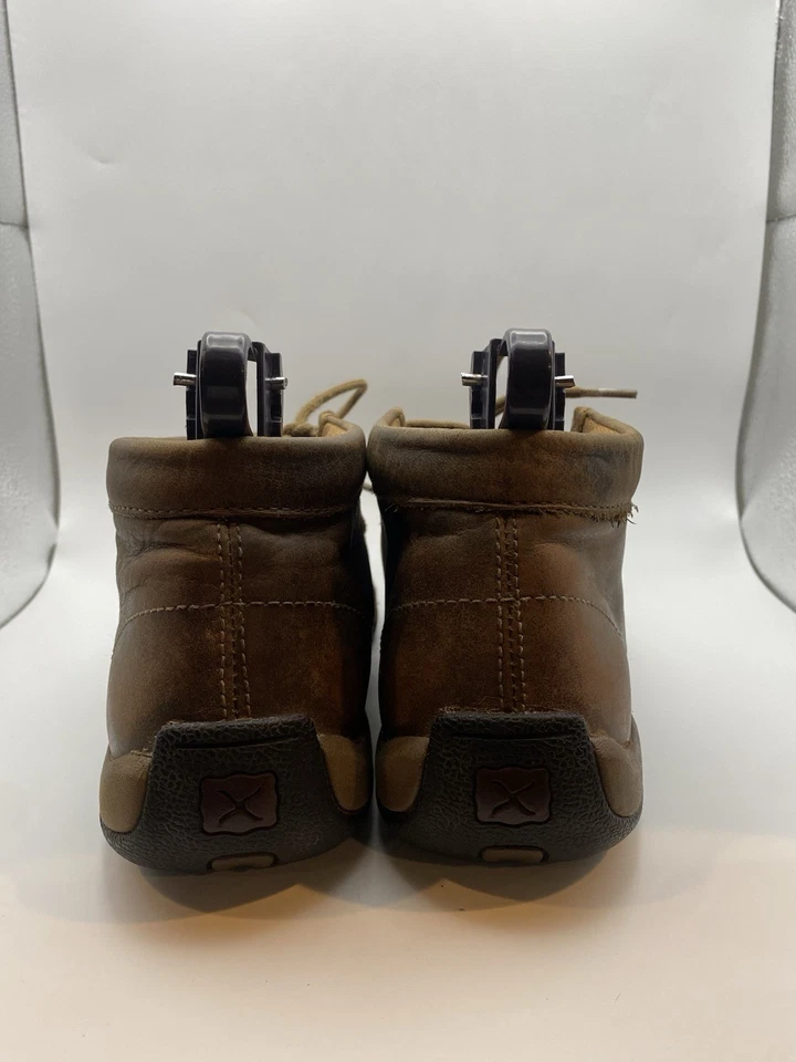 Twisted X Boots Womens 9 M Moc Toe Chukka Driving Casual Brown Leather - Image 3 of 4