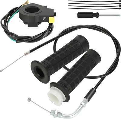 YOXUFA Throttle Cable Twist Throttle Handle Grip Assembly for 2 Stroke Engine 80