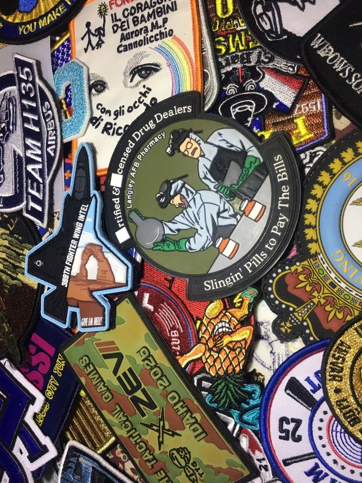 50 Random Mix Vintage Embroidered Patches Sew On / Iron On Lot DIY Clothing - Image 2 of 4