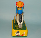 GALLOPING COWBOY SAVINGS BANK TIN BATTERY TOY JAPAN — photo 2