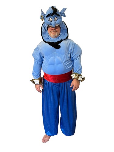 Disney Adult Aladdin GENIE XL Costume Plush Vintage Cosplay New Years Halloween