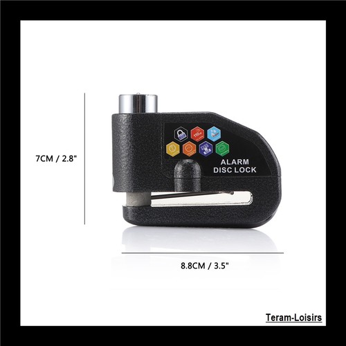 Antivol Bloc Disque Alarme 110 DB pour Moto Scooter Quad Vélo électrique VTT - Photo 4/8