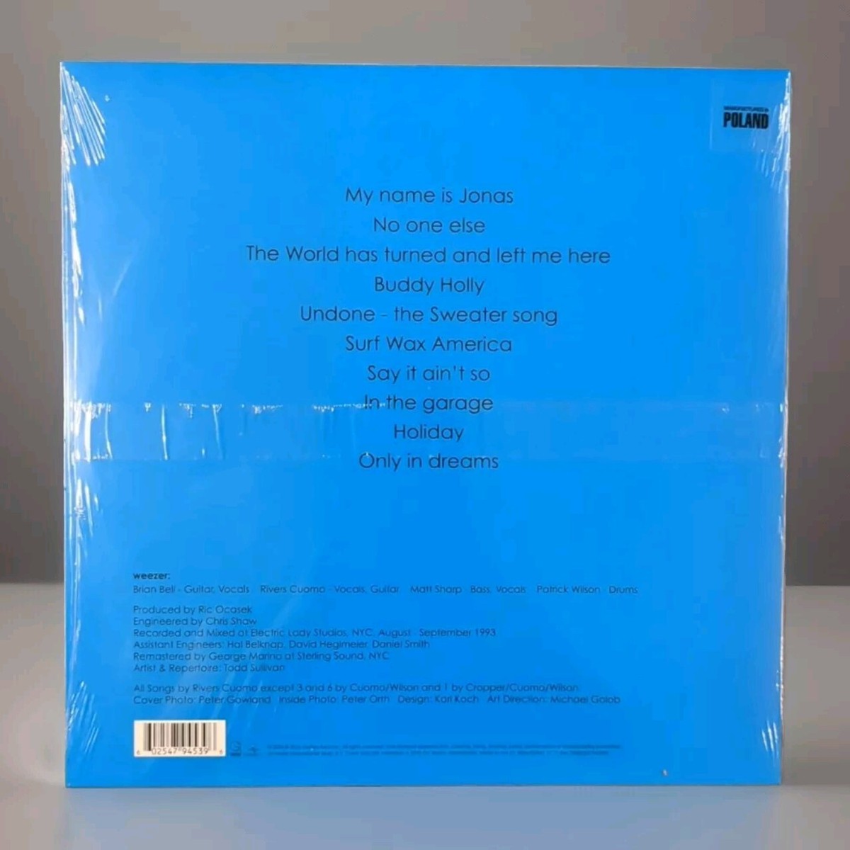 Weezer - (Blue Album) Near Mint Vinyl LP] Record With Poster