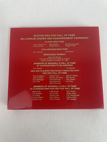 BOSTON RED SOX Millennium HALL of FAME 2000 Award DWIGHT EVANS DAVE HENDERSON - Picture 2 of 5