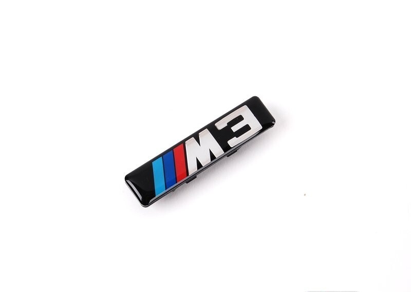BMW 3 E46 M3 Wing Fender Emblem Badge 72127900605 OEM for sale 