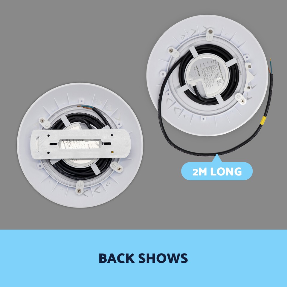 Resin Filled Swimming Pool LED Light 12V 55W RGB Remote Control Memory ...