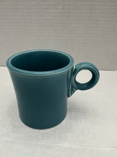Vintage Fiesta  Fiestaware Original Turquoise Mug