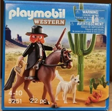 Playmobil 5251 -Sheriff with Horse & Dog - Western