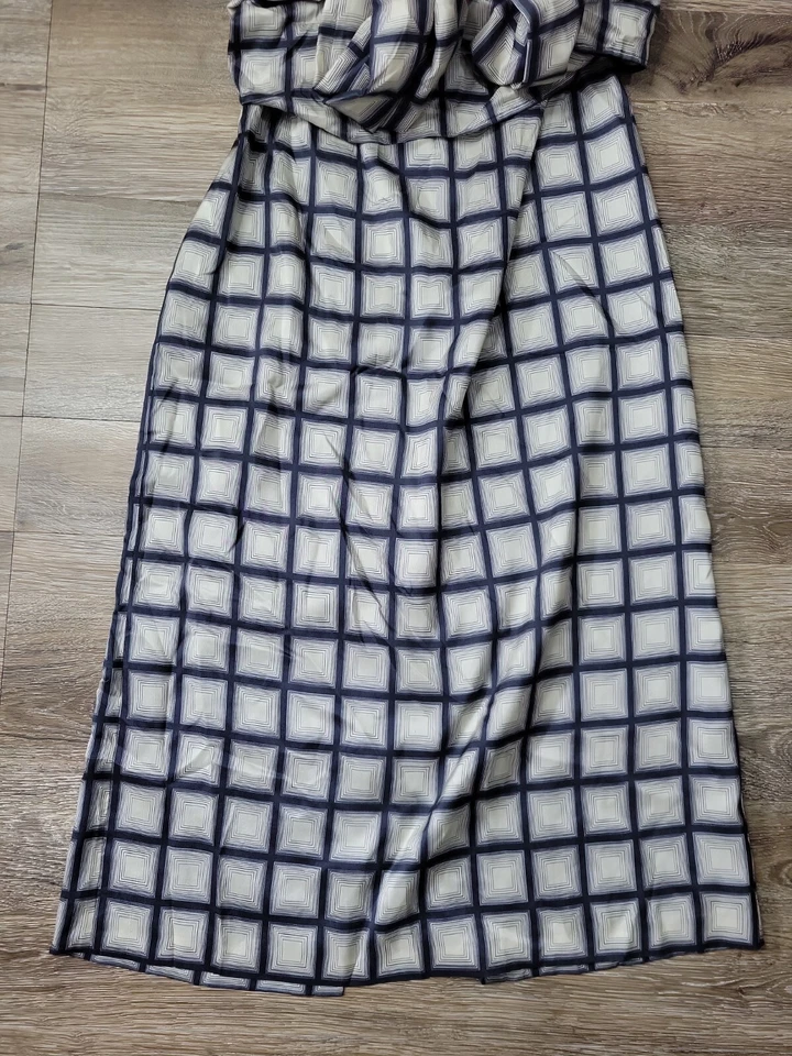 Vestido para mujer Dries Van Noten 6/8 de seda envolvente cierre de corbata sin tirantes Foto 2 de 4