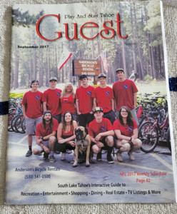54 PAGES 2017 TOURIST PHOTO BOOKLET WITH MAP & ADVERTISING - SOUTH LAKE TAHOE