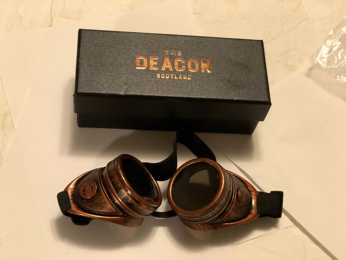 The Deacon Goggles Scotland Steampunk Brown Bronze Color In Box | eBay