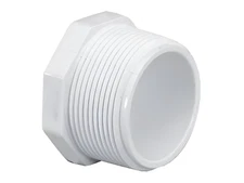 Lesso 3/4" MPT PVC Threaded Plug SCH 40 Fitting Cap Propane Gas Line End