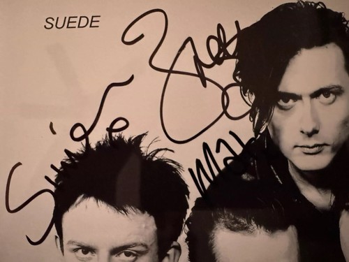 Suede signed 8 X 10 Black and White Photo Anderson, Oakes, Gilbert and Osman - Picture 3 of 4