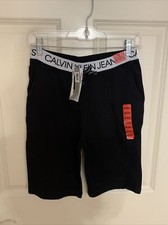 Calvin Klein Boys Logo Waistband Shorts Medium 10/12 NWT
