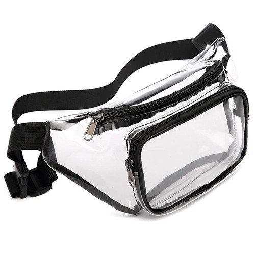 Adjustable Tote Bag Backpack Clear Waist Bag Clear Purse Belt Bag Sport