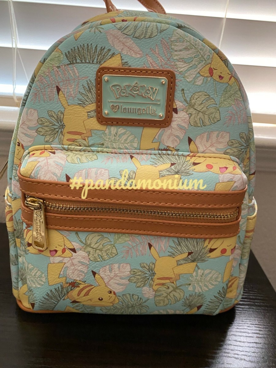 Loungefly Pokemon Pikachu Leaves Mint Mini Backpack and Wallet Loungefly Pokémon Pikachu Leaves Mint Mini Backpack... | Depop main image 3
