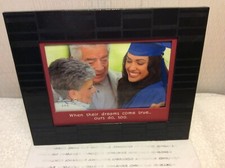 HALLMARK GRADUATION PHOTO FRAME New w/tag Holds 4" X 6" Photo "Dreams come true"