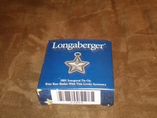 Longaberger 2001  Inaugural Basket Tie-On