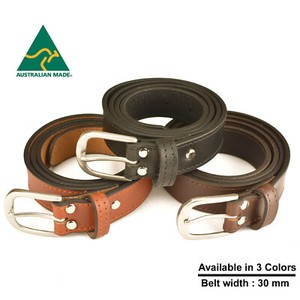 Nouveau véritable plein grain de cuir de qualité pour hommes 30 mm