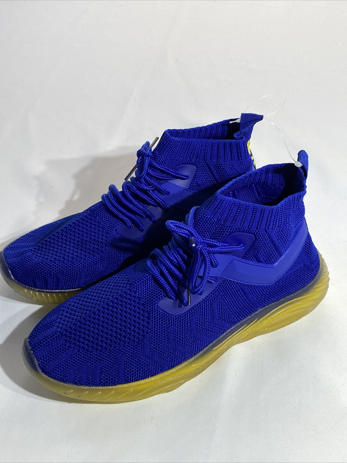 Sneakers da uomo PONY Rhythm taglia 8 blu giallo suola in gomma tessile
